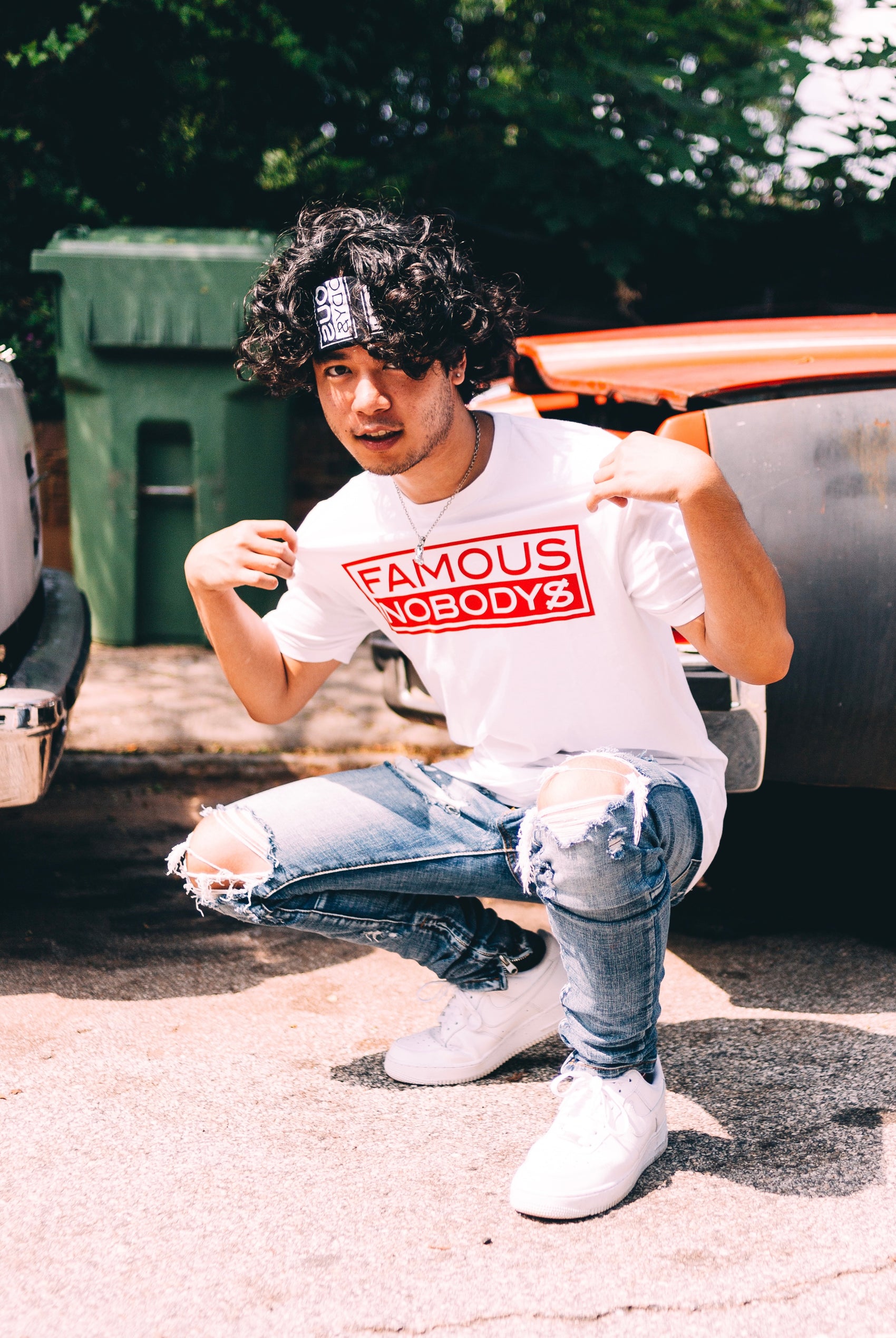 STATEMENT TEE (BLANCO & ROJO)