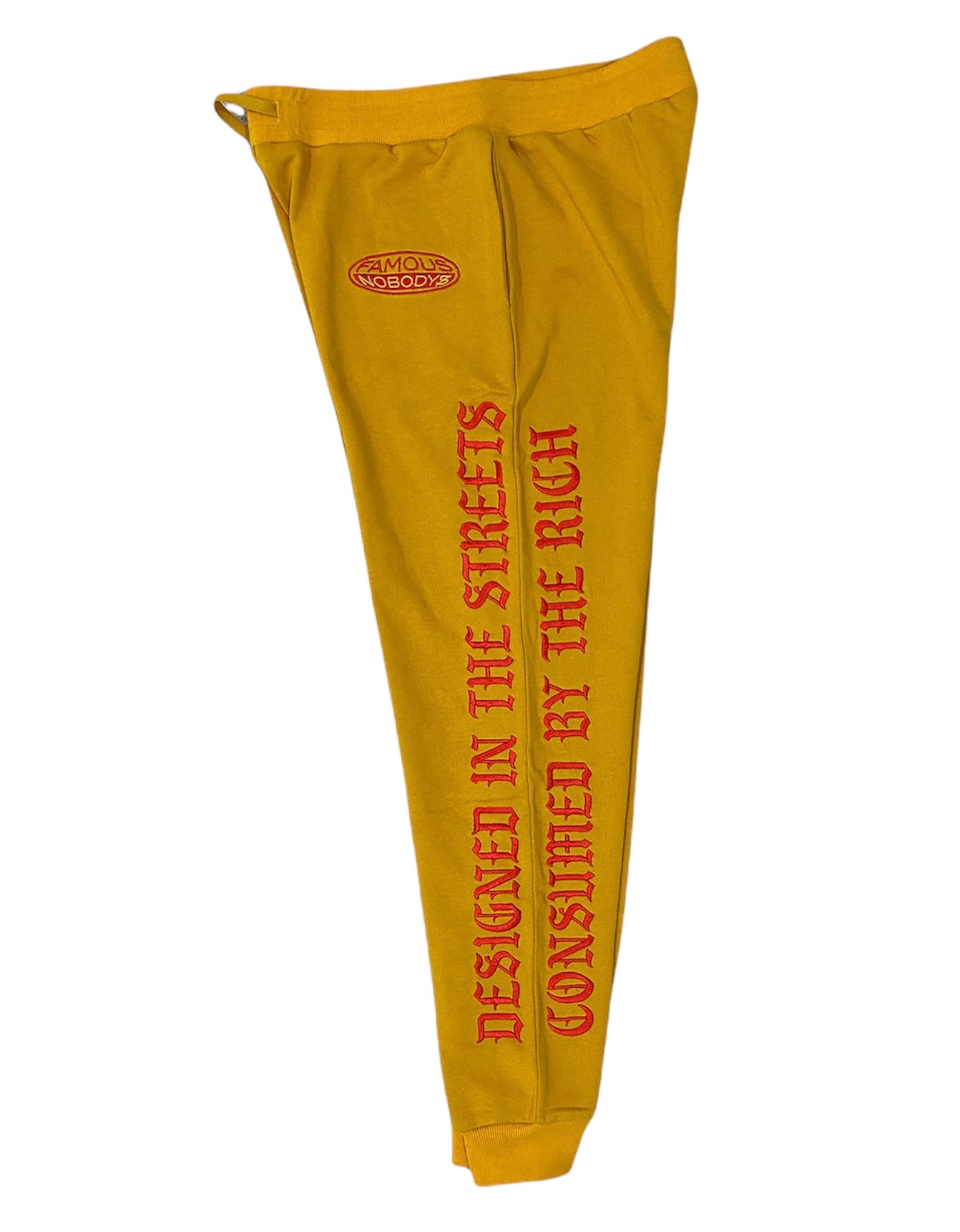 CONSUMED BY THE RICH JOGGERS (MUSTARD)