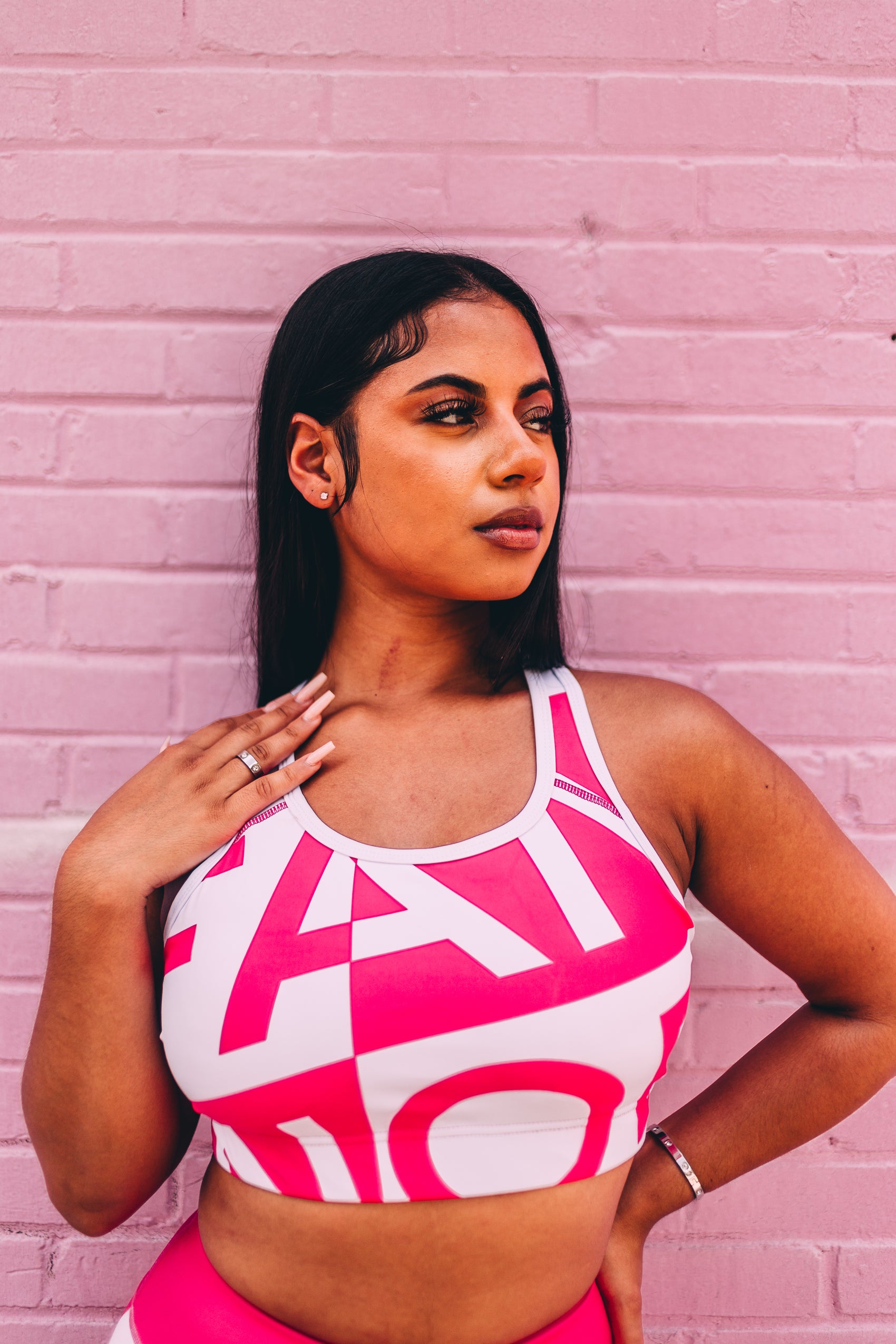 NOBODYS SPORTS BRA (PINK)
