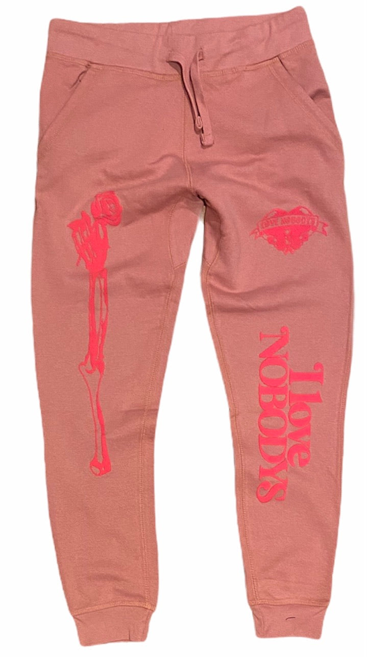 NO LOVE LOST JOGGERS (ROSE)