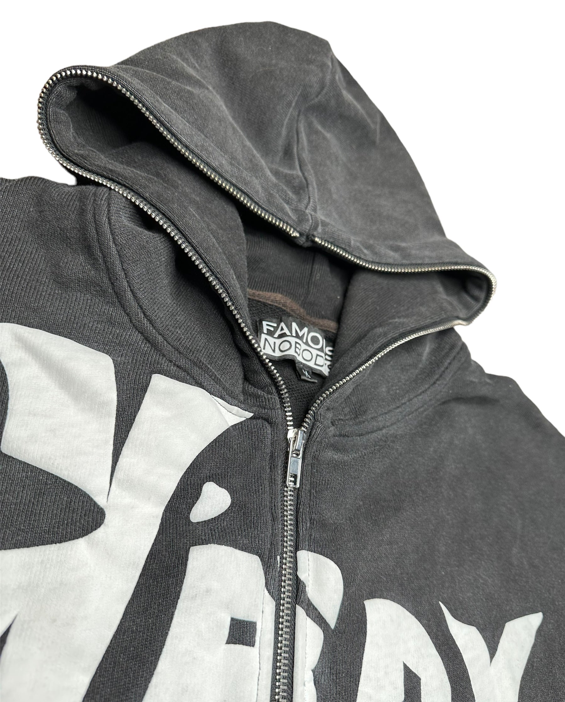 FULL ZIP BLOCK HOODIE (OVERSIZED) – FAMOUS NOBODYS